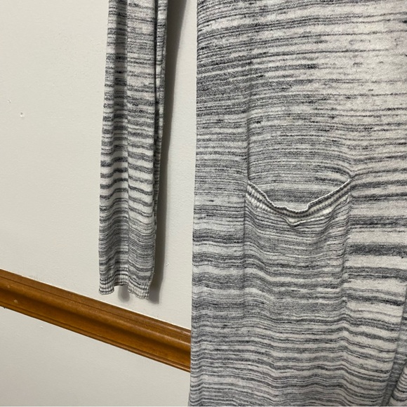 Lucky Brand Long Line Open Front Duster Cardigan Womens Size Medium Lagenlook - Picture 4 of 7